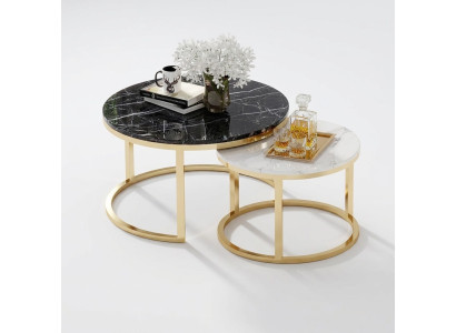 Table ronde canapé en marbre tables rondes en pierre naturelle en acier inoxydable