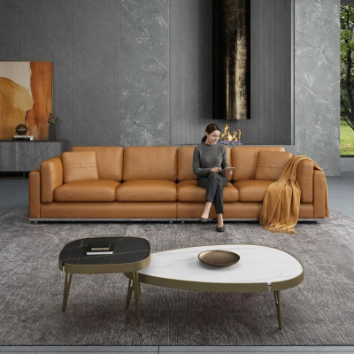 Canapé Canapés 4 places Canapés de luxe Canapés rembourrés Canapés en cuir Canapé design de luxe nouveau Canapé