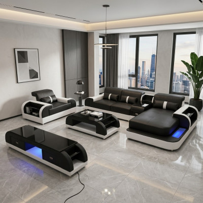 Concepteur Salon paysage L-forme Canapé Canapé d'angle Suite Rembourrage Suite d'angle Canapé