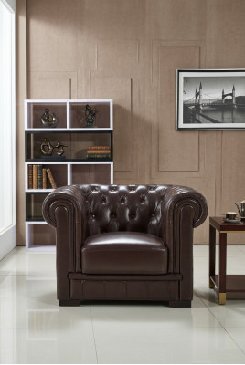 Fauteuil Chesterfield TV pour canapé 1 place Canapé en cuir Canapés Rembourrés