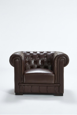 Fauteuil Chesterfield TV pour canapé 1 place Canapé en cuir Canapés Rembourrés