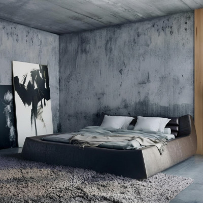 Lit double Design de Luxe Lit rembourré Luxur Lit en cuir Design Bed