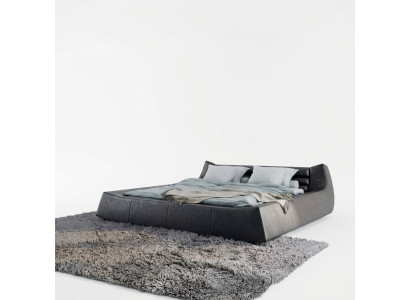 Lit double Design de Luxe Lit rembourré Luxur Lit en cuir Design Bed