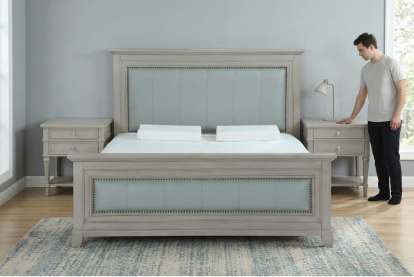 Concepteur de lits de luxe pour hôtel 180x200cm Chambre à coucher en bois Lit double Baroque
