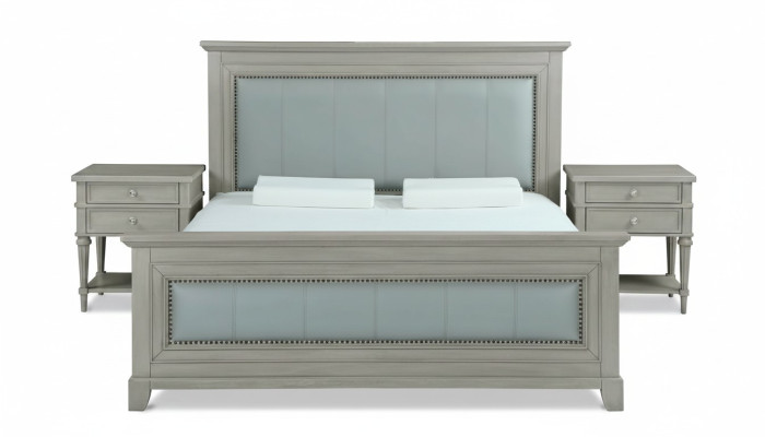 Concepteur de lits de luxe pour hôtel 180x200cm Chambre à coucher en bois Lit double Baroque
