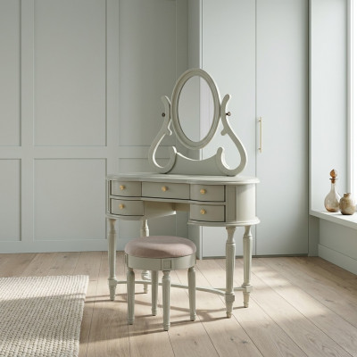 Coiffeuse Table de maquillage Coiffeuse Commode Étagères miroir Tabouret Consoles Tables