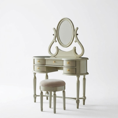 Coiffeuse Table de maquillage Coiffeuse Commode Étagères miroir Tabouret Consoles Tables