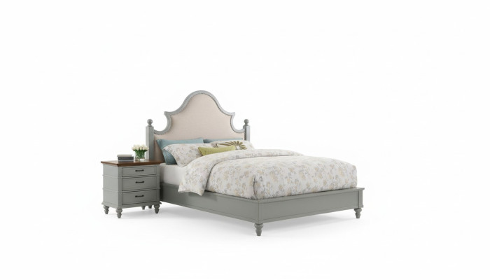 Ensemble de chambre de luxe Design Lit 2x Tables de chevet Commode Suite Lits Hôtel