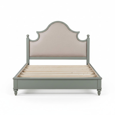 Chambre de luxe Lit Rembourrage Design 180x200cm Lits Doubles Hôtel Textile nouveau