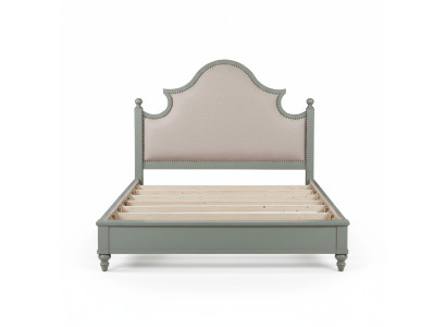 Chambre de luxe Lit Rembourrage Design 180x200cm Lits Doubles Hôtel Textile nouveau