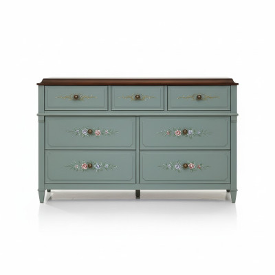 Commode 150 cm Buffet Armoire Buffet en bois Armoire Mobilier Commodes en bois Bois massif