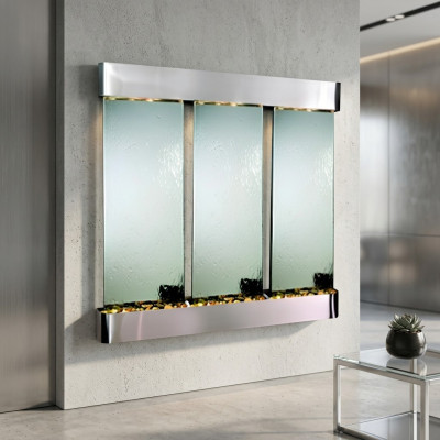 Partition mur d'eau moderne décoratif avec LED mur d'eau mur éclairé