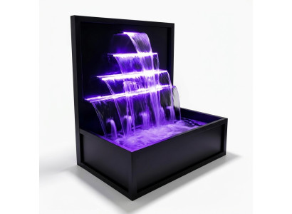 Système de piscine de cascade fontaine en acier inoxydable décoration caractéristiques de l'eau piscine