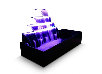 Système de cascade de piscine fontaine en acier inoxydable colonne d'eau des caractéristiques de l'eau