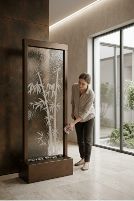 Cloisons de luxe du concepteur Colonnes d'eau Murs d'eau Cloisons transparentes