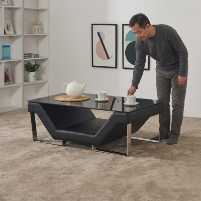 Table basse Table basse en verre Design Tables d'appoint Table Salon