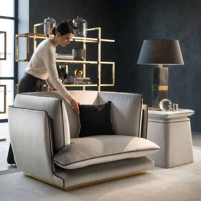 Conception Tissu Canapé Fauteuil 1 Place Canapé Rembourrage Canapés Lounge Club neuf