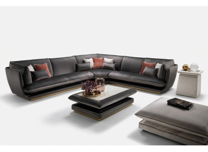 Canapé Canapé Canapé d'angle de luxe Mobilier Salon Rembourrage Design Textile Arredoclassic