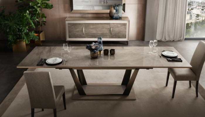 Table à manger Table Salle à manger Salon Suite Bois Design Tables 200x102/294cm