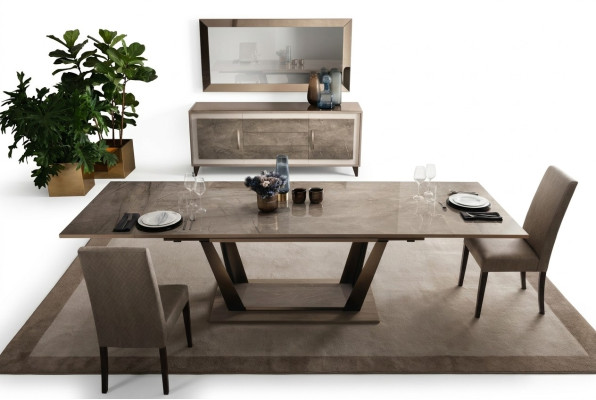 Table à manger Table Salle à manger Salon Suite Bois Design Tables 200x102/294cm