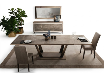 Table à manger Table Salle à manger Salon Suite Bois Design Tables 200x102/294cm