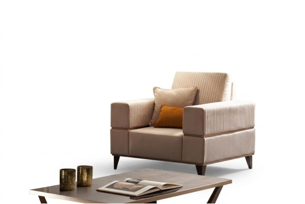 Fauteuil Relax en cuir Lounge Club Rembourrage Canapé Canapé-lit de luxe Meubles arredoclassic