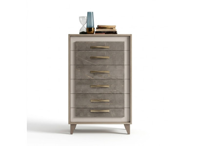 Commode Armoire haute Côté Planche basse Commodes Designer Bois noble Armoires de luxe
