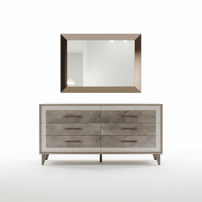 Commode Armoire Miroir Meubles Design Meubles Porte-manteau Ensemble de 2 pièces arredoclassic