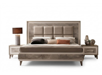 Rembourrage de lit de luxe Double Hôtel Lits 180x200 avant salle de couchage arredoclassic