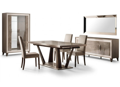 Meubles de luxe Table de salle à manger Table Salle à manger Salon Bois acier inoxydable Design Tables nouvelles