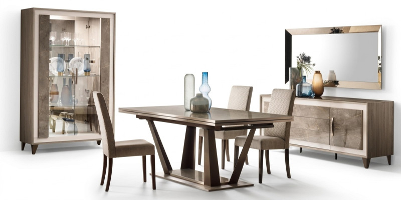 Salle à manger Ensemble Suite Estish Vitrine Commode Miroir Set 4 pièces arredoclassic