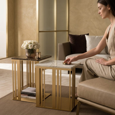 Salon Table basse Élégant Luxe Design Tables d'appoint Table arredoclassic