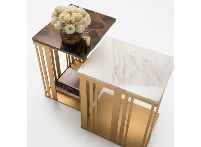Salon Table basse Élégant Luxe Design Tables d'appoint Table arredoclassic