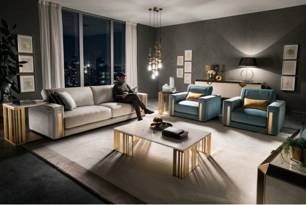 Ensemble de canapés 31 places Ensemble de canapés Design Canapé Rembourrage Canapés Luxe arredoclassic