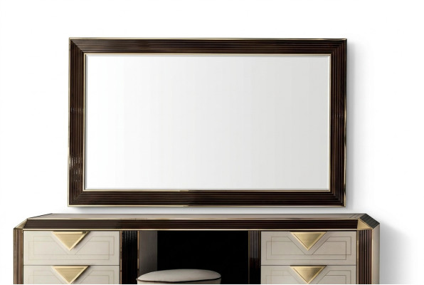 Miroir mural design Miroir moderne 110x190 Meubles Cadre en bois arredoclassic nouveau