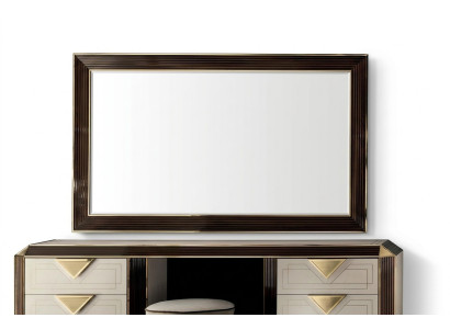 Miroir mural design Miroir moderne 110x190 Meubles Cadre en bois arredoclassic nouveau
