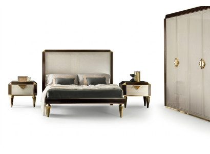 Lits Lits Hôtel Luxe Designer Double Chambre de mariage Beige arredoclassic