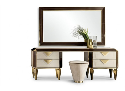 Coiffeuse Miroir + Tabouret Coiffeuse Coiffeuse Cosmétique arredoclassic