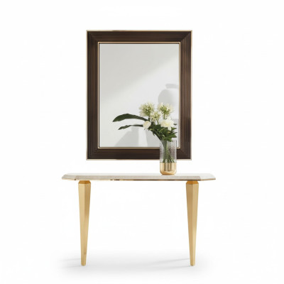 Bois Meubles Italiens Console Miroir Buffet Ensemble de 2 pièces arredoclassic
