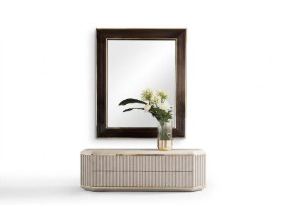 Miroir mural Cadre en bois Miroir Meubles arredoclassic 100x120cm Cadre en bois Mural