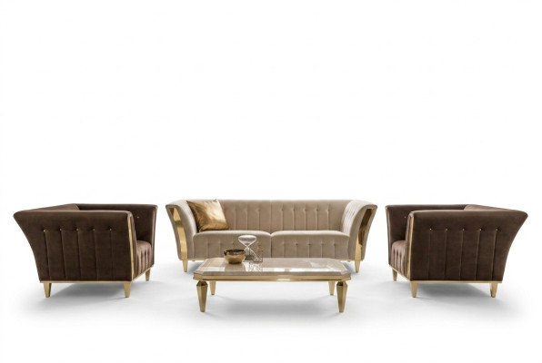 Ensemble de canapé design 3+1+1 places Ensemble de canapé Rembourrage Arredoclassic