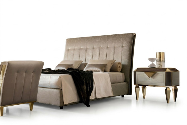 Lit capitonné de designer Lit Lits Lit en cuir Lit double Lit de mariage Lit de designer nouveau