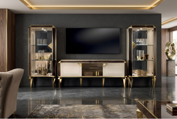 Meuble télé design, bahut TV, commode, armoire basse, étagère, table de salle de séjour de luxe