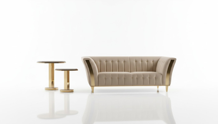 Table basse Table de canapé design de luxe Table d'appoint Table ronde pour salon