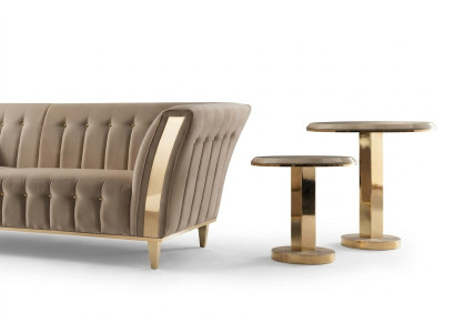 Table d'appoint ronde Table Basse Canapé Salon Design Tables Rondes Mobilier