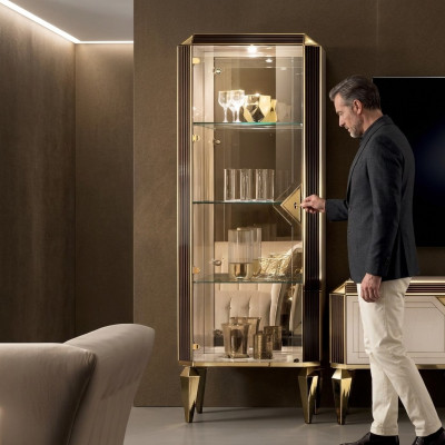 Armoire Vitrine Vitrine Buffets en bois Bahut arredoclassic
