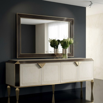 Coffre à tiroirs en bois Commode commode commode armoire en bois salon arredoclassic.