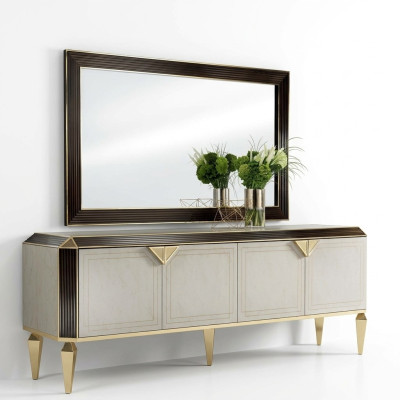 Coffre à tiroirs en bois Commode commode commode armoire en bois salon arredoclassic.