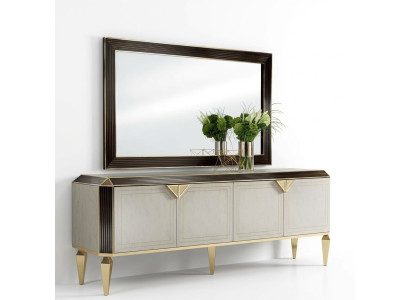 Coffre à tiroirs en bois Commode commode commode armoire en bois salon arredoclassic.