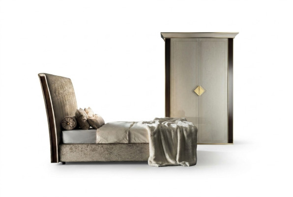 Ensemble complet de lit Chambre Armoire Set Lits Armoire arredoclassic 2 pièces
